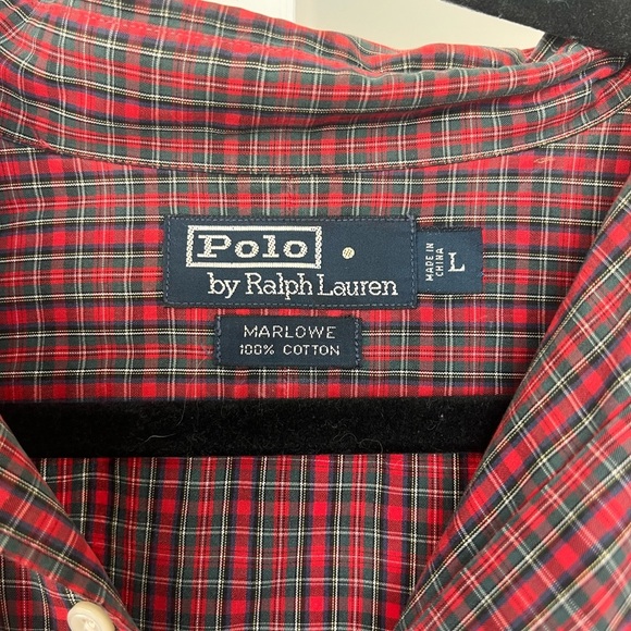 Ralph Lauren Red Casual Button Down Shirt - Picture 3 of 4